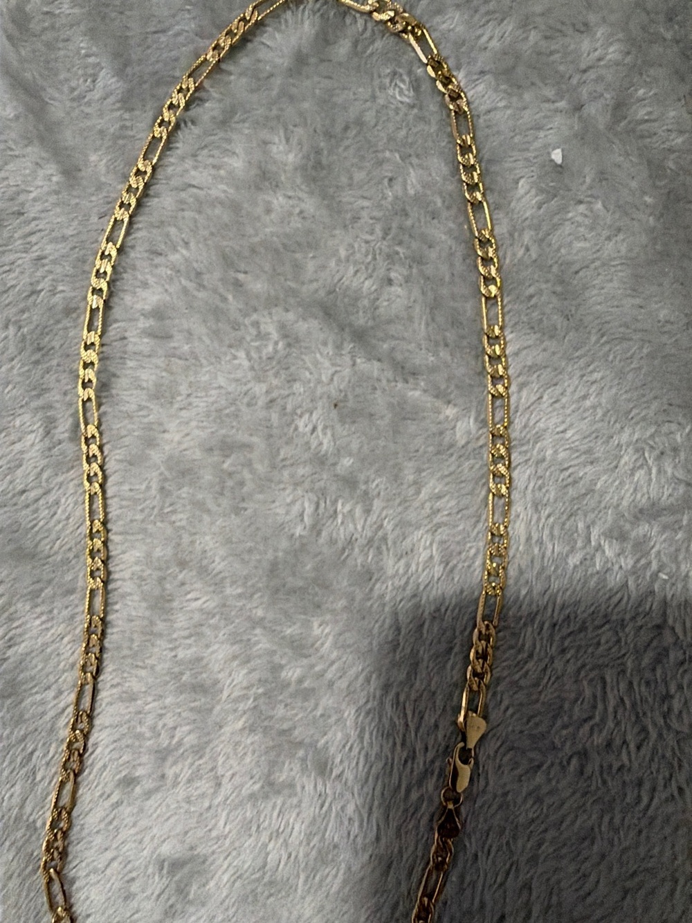 Classic Gold Figaro-Link Necklace for Women